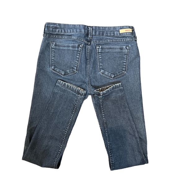 BONGO Reversible Denim Jegging, Zip Up W/Pockets. Blue & Animal Print. Sz 14 - Picture 4 of 9